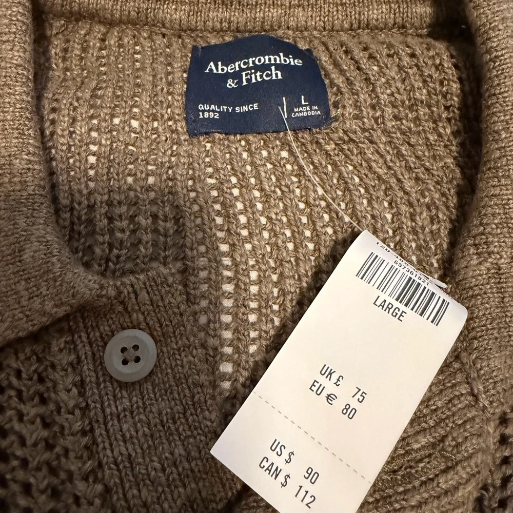 Abercrombie & Fitch Olive Knit Sweater - Picture 2 of 3